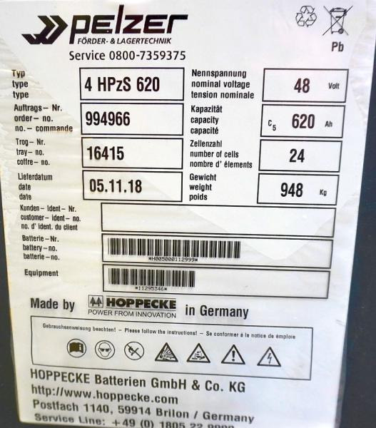 HOPPECKE 48 Volt 4 PzS 620 Ah - Συσσωρευτής: φωτογραφία 5 HOPPECKE 48 Volt 4 PzS 620 Ah - Συσσωρευτής: φωτογραφία 5