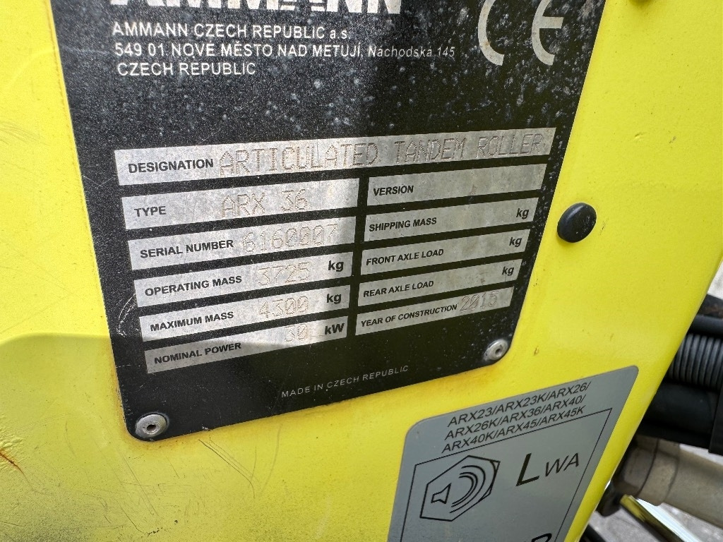 Ammann ARX 36 - Ασφαλτικός οδοστρωτήρας: φωτογραφία 4 Ammann ARX 36 - Ασφαλτικός οδοστρωτήρας: φωτογραφία 4