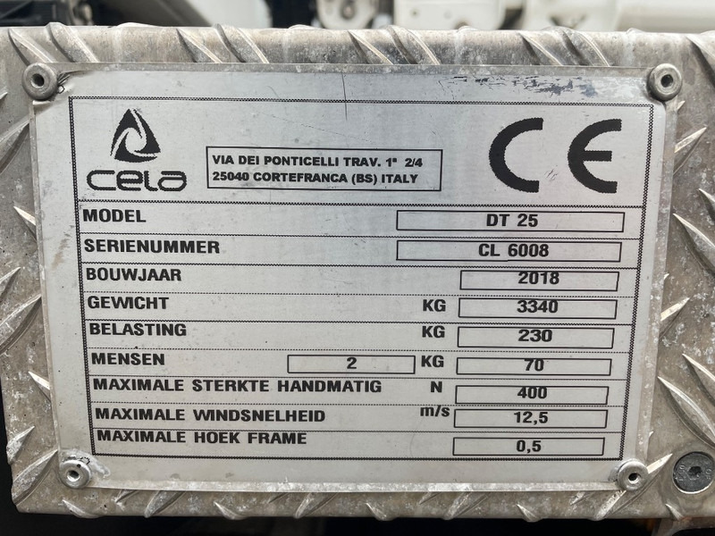 Cela DT 25 SOLD - Φορτηγό με εναέρια πλατφόρμα: φωτογραφία 3 Cela DT 25 SOLD - Φορτηγό με εναέρια πλατφόρμα: φωτογραφία 3