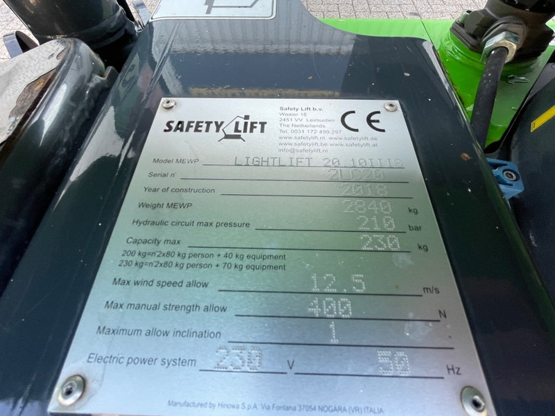 Hinowa Lightlift 20.10 IIIS SOLD - Καλαθοφόρο ανυψωτικό: φωτογραφία 3 Hinowa Lightlift 20.10 IIIS SOLD - Καλαθοφόρο ανυψωτικό: φωτογραφία 3