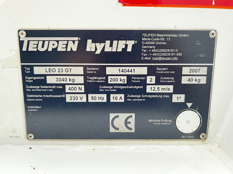 Teupen Leo 23 GT - Καλαθοφόρο ανυψωτικό, Καλαθοφόρο με ερπύστριες: φωτογραφία 5 Teupen Leo 23 GT - Καλαθοφόρο ανυψωτικό, Καλαθοφόρο με ερπύστριες: φωτογραφία 5