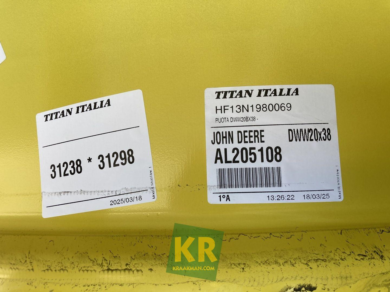 18 X 38 velg John Deere - Ζάντα για Τρακτέρ: φωτογραφία 4 18 X 38 velg John Deere - Ζάντα για Τρακτέρ: φωτογραφία 4