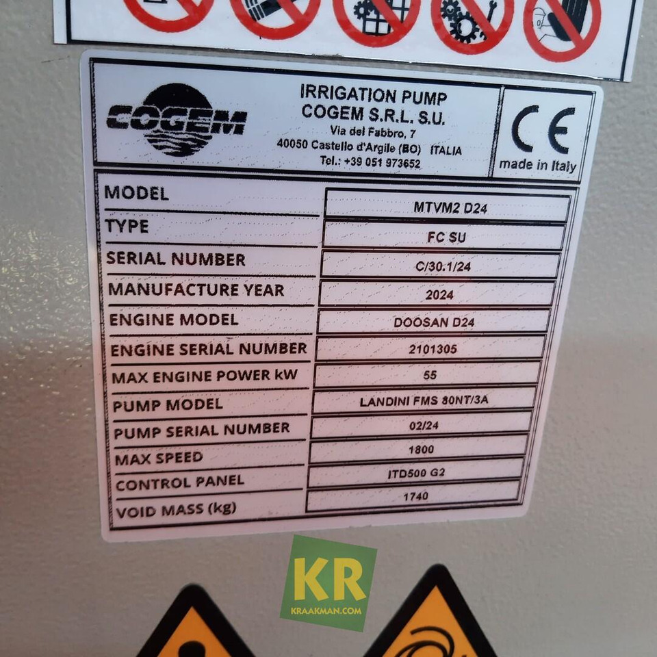 D24 FMS80/3 motorpompset Cogem - Σύστημα άρδευσης: φωτογραφία 2 D24 FMS80/3 motorpompset Cogem - Σύστημα άρδευσης: φωτογραφία 2