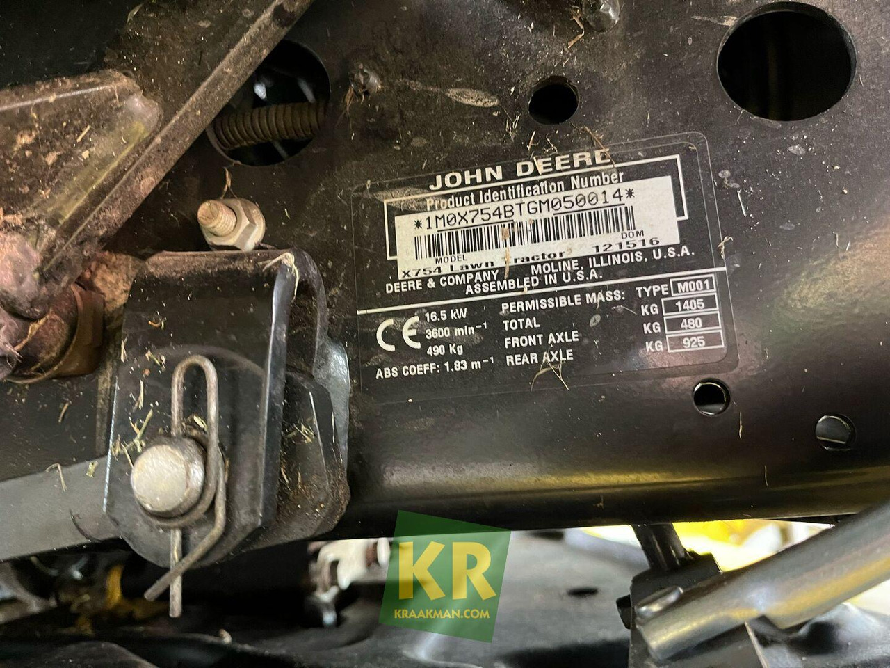 John Deere X754 - Χλοοκοπτικό: φωτογραφία 1 John Deere X754 - Χλοοκοπτικό: φωτογραφία 1