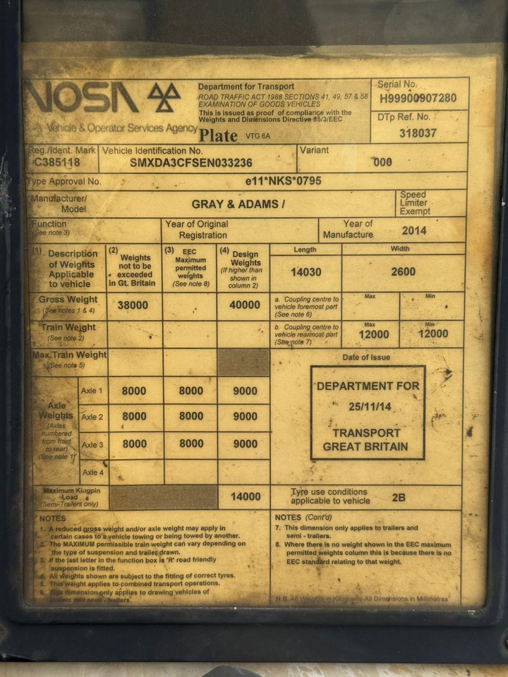 Gray and Adams 2014 SLXe 300 – CML22SC - Επικαθήμενο ψυγείο: φωτογραφία 4 Gray and Adams 2014 SLXe 300 – CML22SC - Επικαθήμενο ψυγείο: φωτογραφία 4