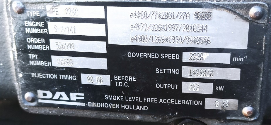 DAF 2 x CF 75 310 PE228 C - Κινητήρας και ανταλλακτικά για Φορτηγό: φωτογραφία 4 DAF 2 x CF 75 310 PE228 C - Κινητήρας και ανταλλακτικά για Φορτηγό: φωτογραφία 4