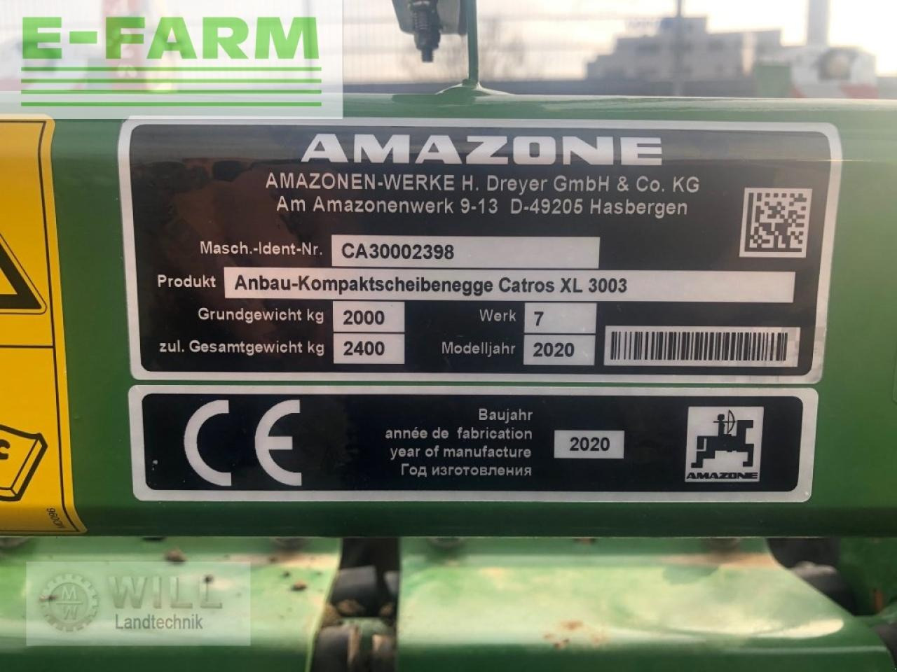 Amazone catros 3003 xl - Δισκοσβάρνα: φωτογραφία 4 Amazone catros 3003 xl - Δισκοσβάρνα: φωτογραφία 4