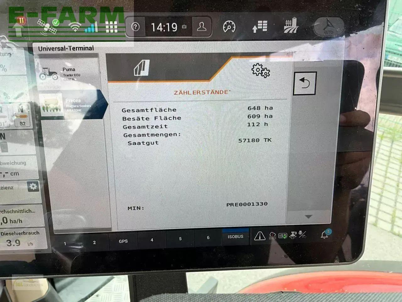 Σπαρτική μηχανή ακριβείας Amazone precea 6000-2 fcc su: φωτογραφία 8