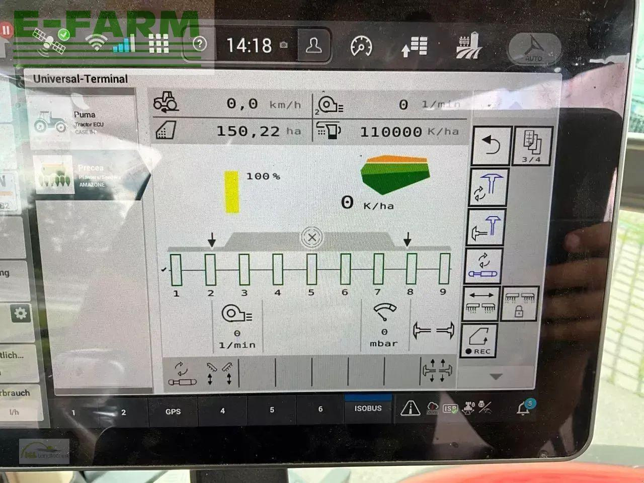 Σπαρτική μηχανή ακριβείας Amazone precea 6000-2 fcc su: φωτογραφία 7