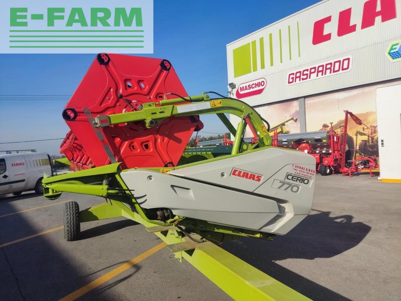 CLAAS Cerio770 - Θεριζοαλωνιστική μηχανή - κεφαλή: φωτογραφία 1 CLAAS Cerio770 - Θεριζοαλωνιστική μηχανή - κεφαλή: φωτογραφία 1