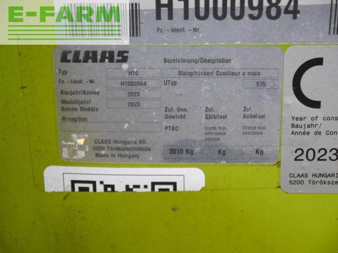 CLAAS corio 875 fc conspeed - Καλαμποκομαχαιρο: φωτογραφία 5 CLAAS corio 875 fc conspeed - Καλαμποκομαχαιρο: φωτογραφία 5