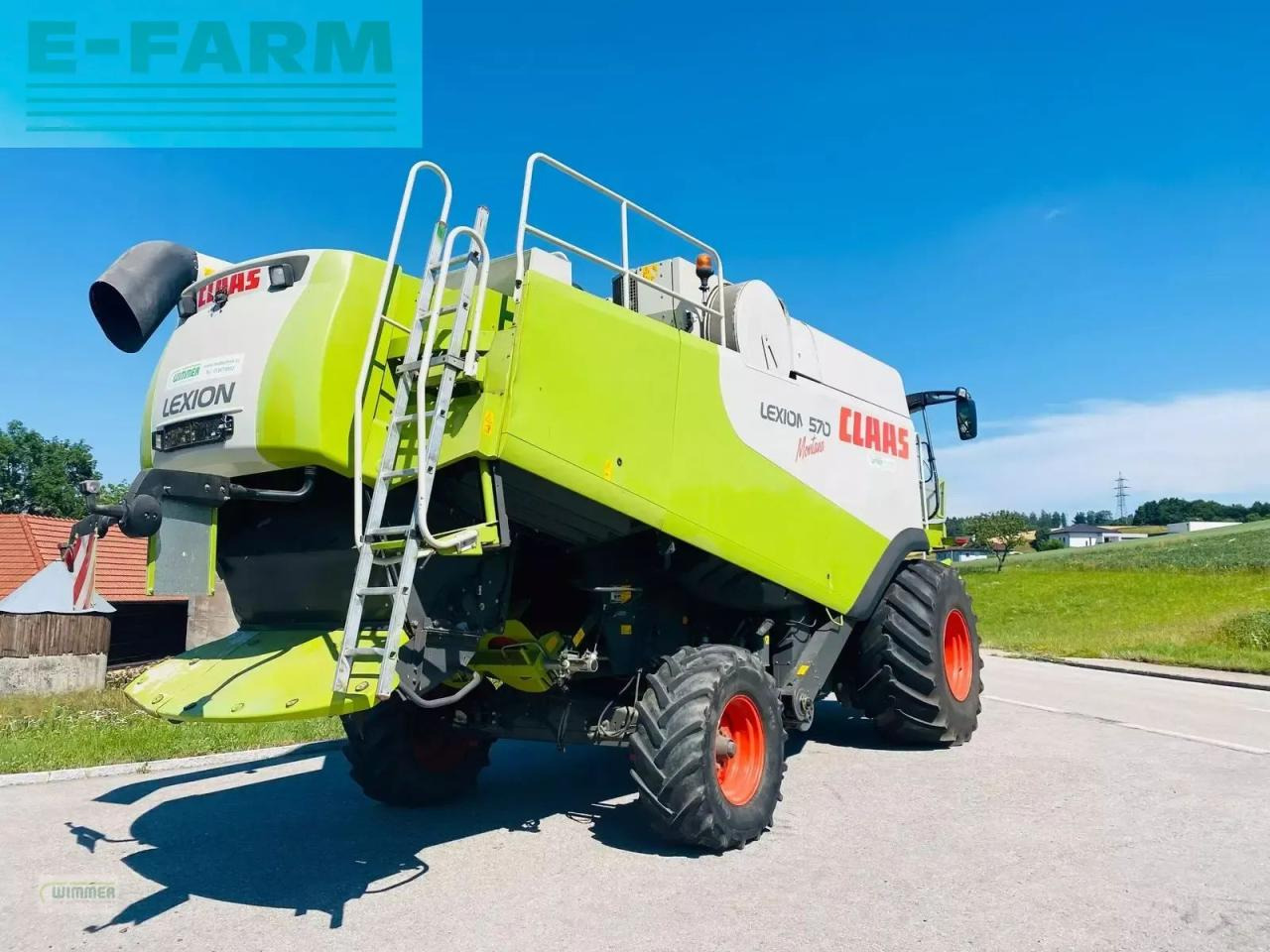 Θεριζοαλωνιστική μηχανή CLAAS lexion 570 montana: φωτογραφία 6