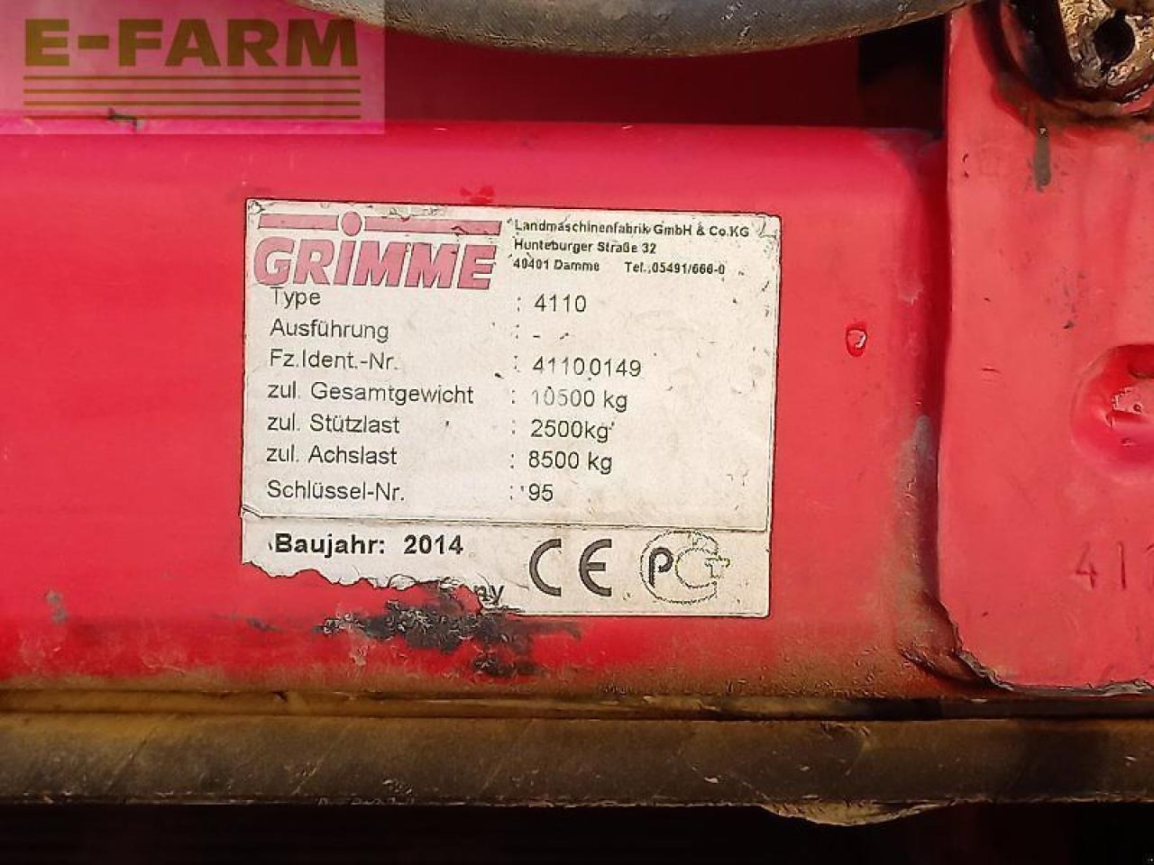 Grimme se 260 - Πατατοεξαγωγέας: φωτογραφία 3 Grimme se 260 - Πατατοεξαγωγέας: φωτογραφία 3