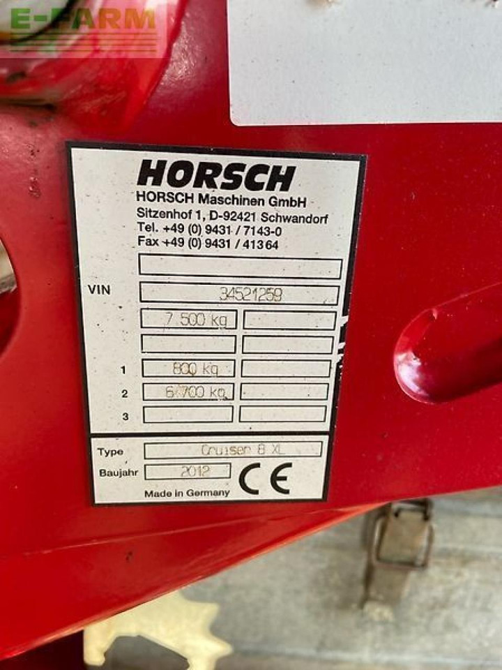 Horsch cruiser 8 xl - Καλλιεργητής: φωτογραφία 4 Horsch cruiser 8 xl - Καλλιεργητής: φωτογραφία 4
