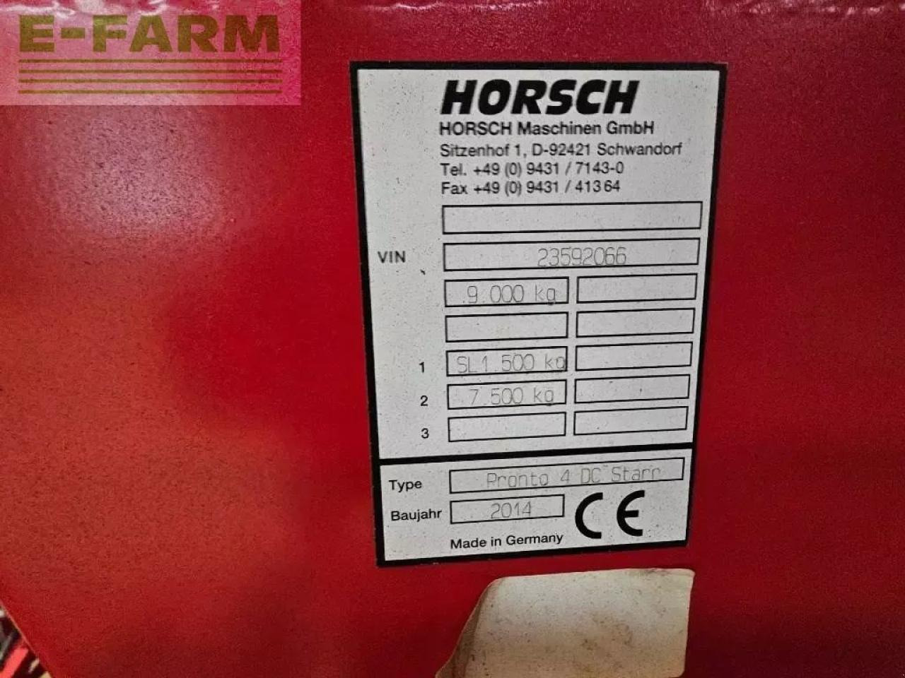 Horsch pronto 4 dc - Σπαρτική με σβάρνα: φωτογραφία 4 Horsch pronto 4 dc - Σπαρτική με σβάρνα: φωτογραφία 4