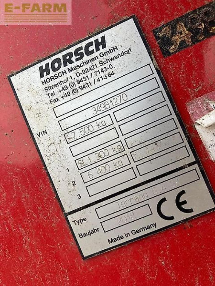 Horsch terrano 5.4 gx - Καλλιεργητής: φωτογραφία 3 Horsch terrano 5.4 gx - Καλλιεργητής: φωτογραφία 3