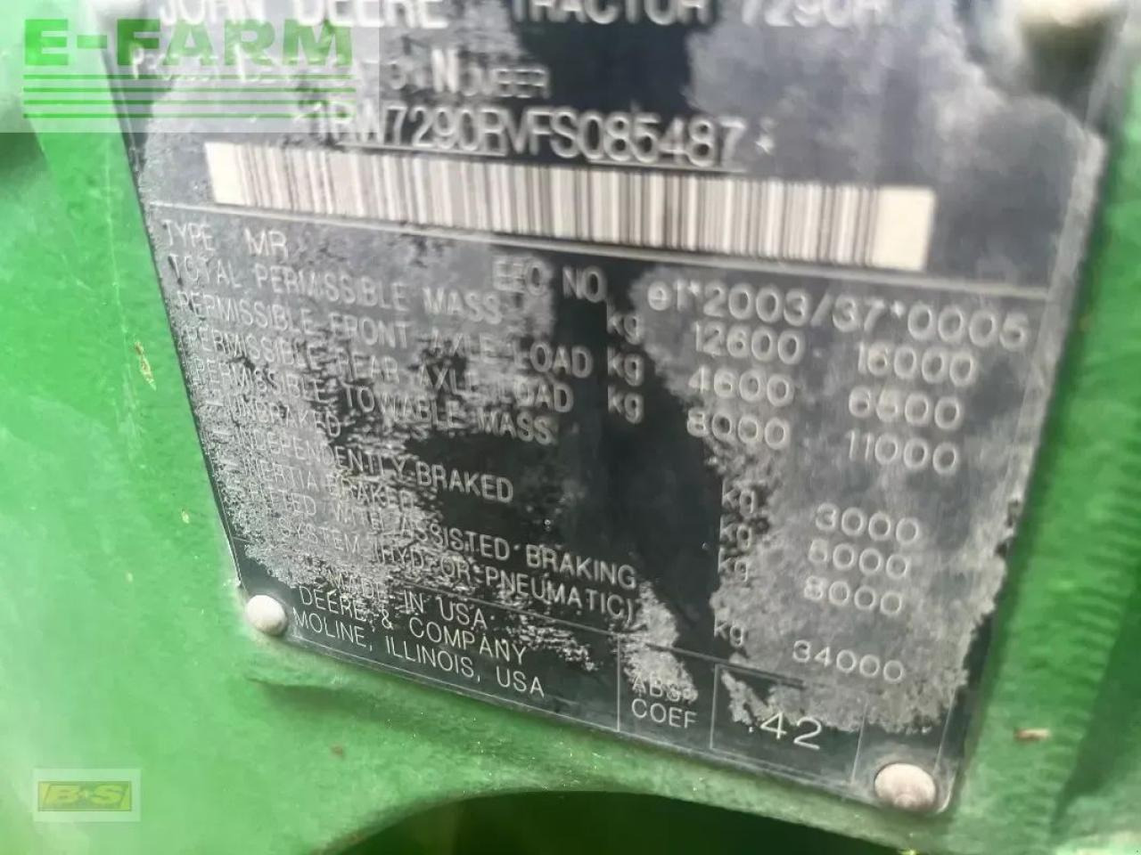 John Deere 7290r - Τρακτέρ: φωτογραφία 1 John Deere 7290r - Τρακτέρ: φωτογραφία 1