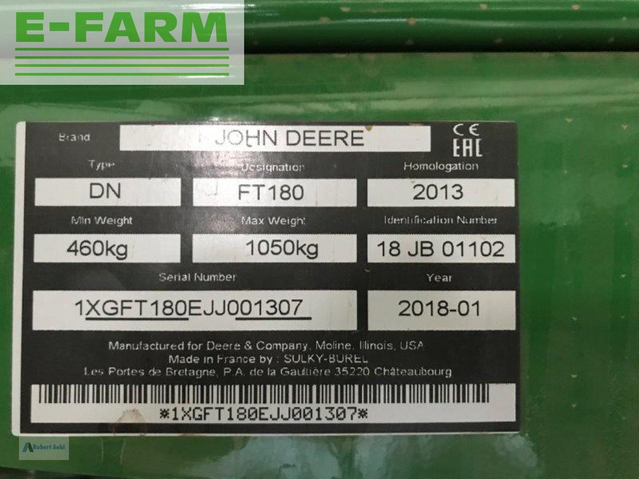 John Deere ft180 - Σπαρτική με σβάρνα: φωτογραφία 3 John Deere ft180 - Σπαρτική με σβάρνα: φωτογραφία 3