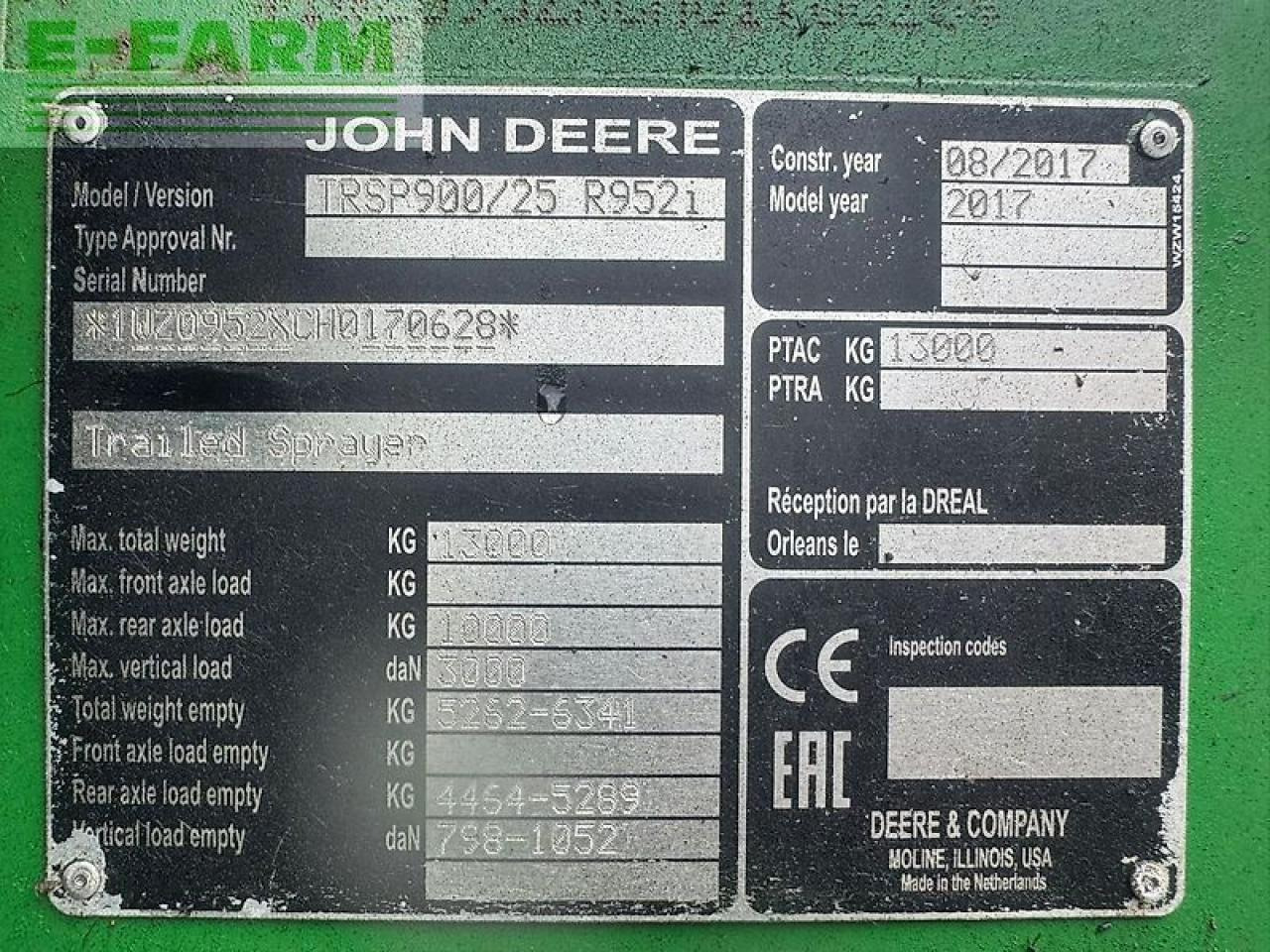 John Deere r952i - Συρόμενο ψεκαστικό: φωτογραφία 5 John Deere r952i - Συρόμενο ψεκαστικό: φωτογραφία 5
