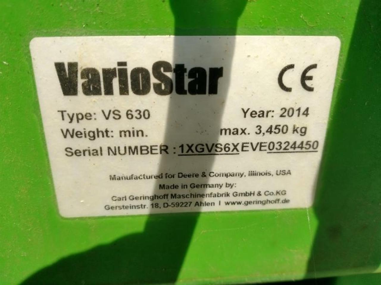 John Deere vs630 variostar 9,5m - Θεριζοαλωνιστική μηχανή - κεφαλή: φωτογραφία 5 John Deere vs630 variostar 9,5m - Θεριζοαλωνιστική μηχανή - κεφαλή: φωτογραφία 5