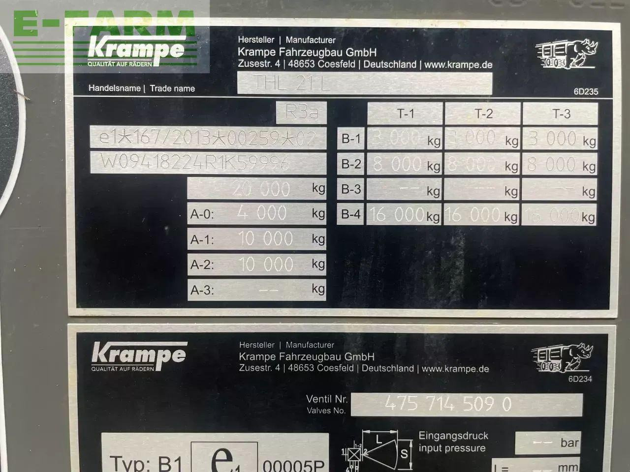 Krampe thl 21l - Ανατρεπόμενη ρυμούλκα για τρακτέρ: φωτογραφία 4 Krampe thl 21l - Ανατρεπόμενη ρυμούλκα για τρακτέρ: φωτογραφία 4