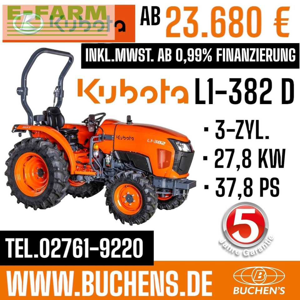 Kubota L1-382d - Τρακτέρ: φωτογραφία 1 Kubota L1-382d - Τρακτέρ: φωτογραφία 1