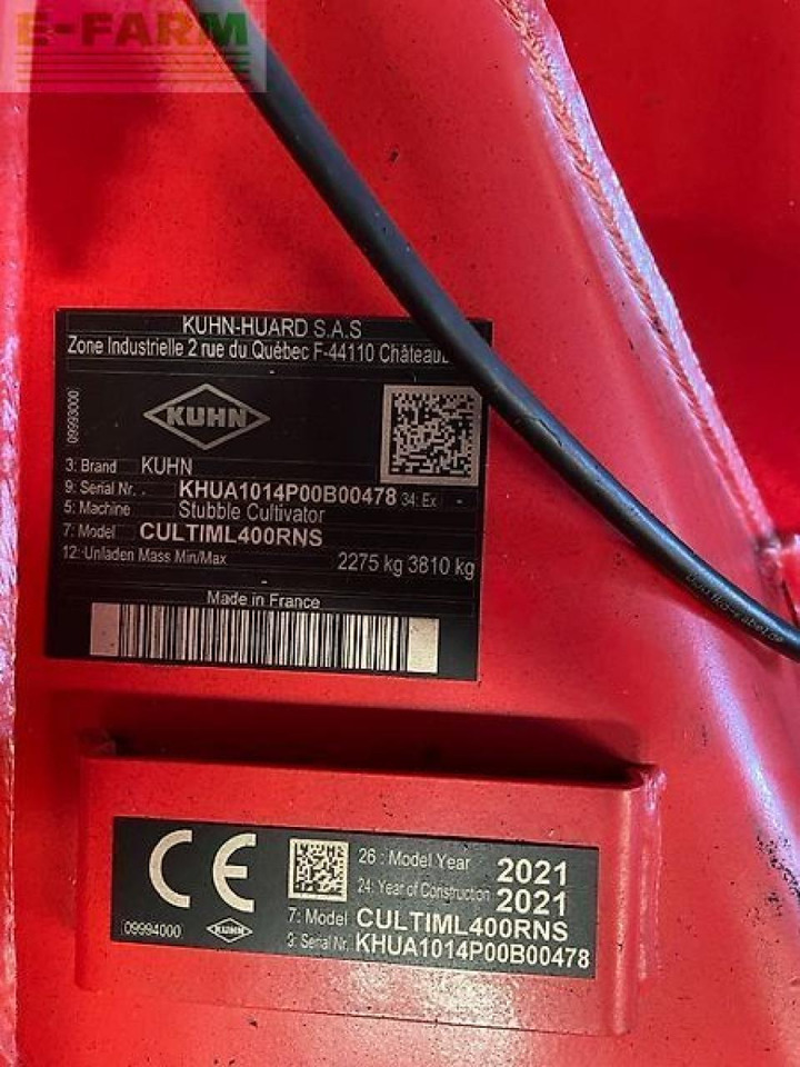 Kuhn cultimer l400r - Καλλιεργητής: φωτογραφία 2 Kuhn cultimer l400r - Καλλιεργητής: φωτογραφία 2