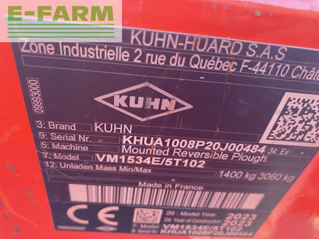 Kuhn vari-master 153 4e - Άροτρο: φωτογραφία 5 Kuhn vari-master 153 4e - Άροτρο: φωτογραφία 5