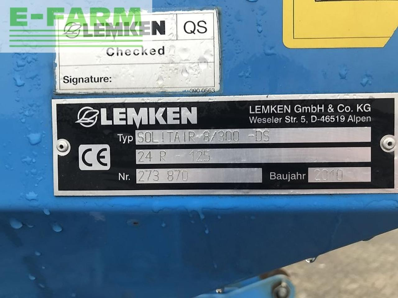 Σπαρτική μηχανή Lemken solitair 8/300 + zirkon 10/300: φωτογραφία 21 Σπαρτική μηχανή Lemken solitair 8/300 + zirkon 10/300: φωτογραφία 21