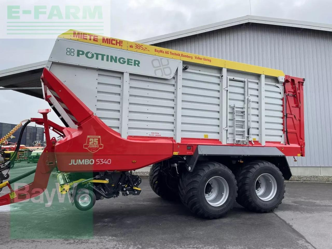 Pöttinger jumbo 5340 *miete ab 385€/tag* - Βαγόνι ενσίρωσης: φωτογραφία 1 Pöttinger jumbo 5340 *miete ab 385€/tag* - Βαγόνι ενσίρωσης: φωτογραφία 1