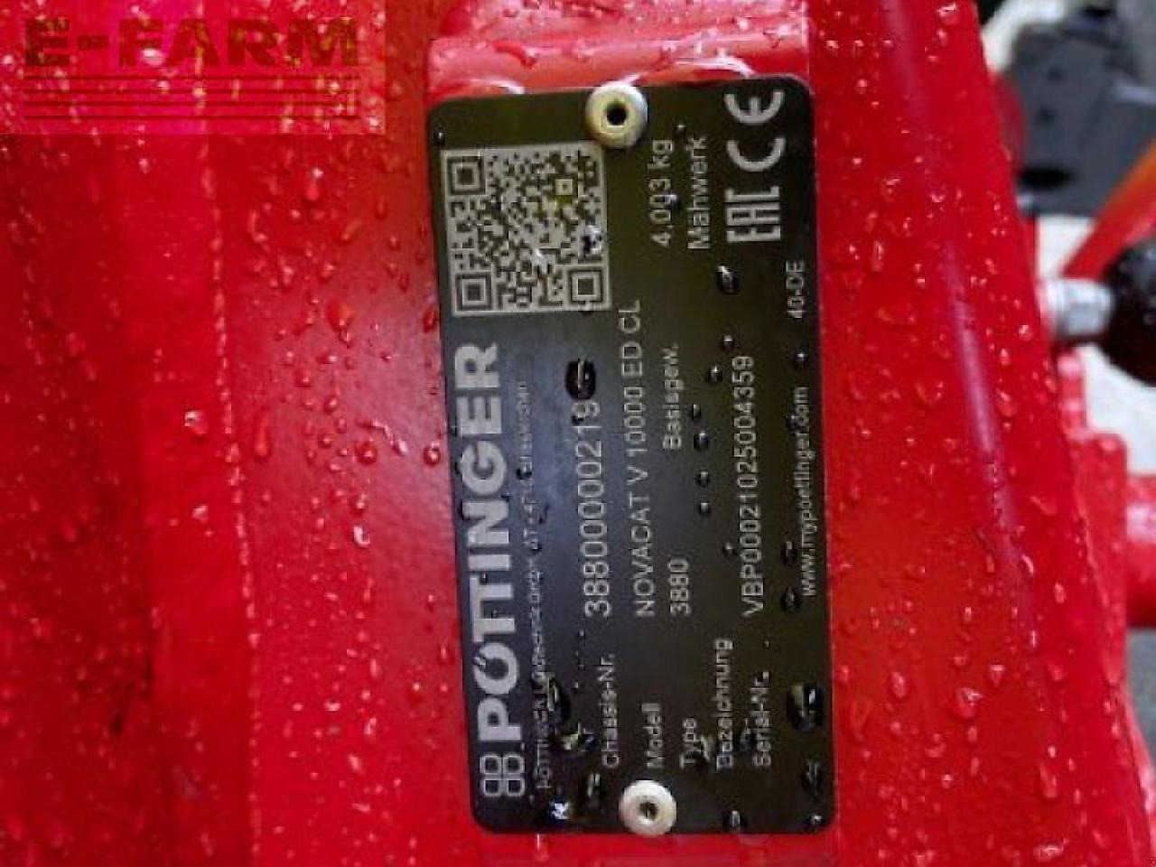 Χορτοκοπτικό Pöttinger novacat v 10000 ed collector: φωτογραφία 17