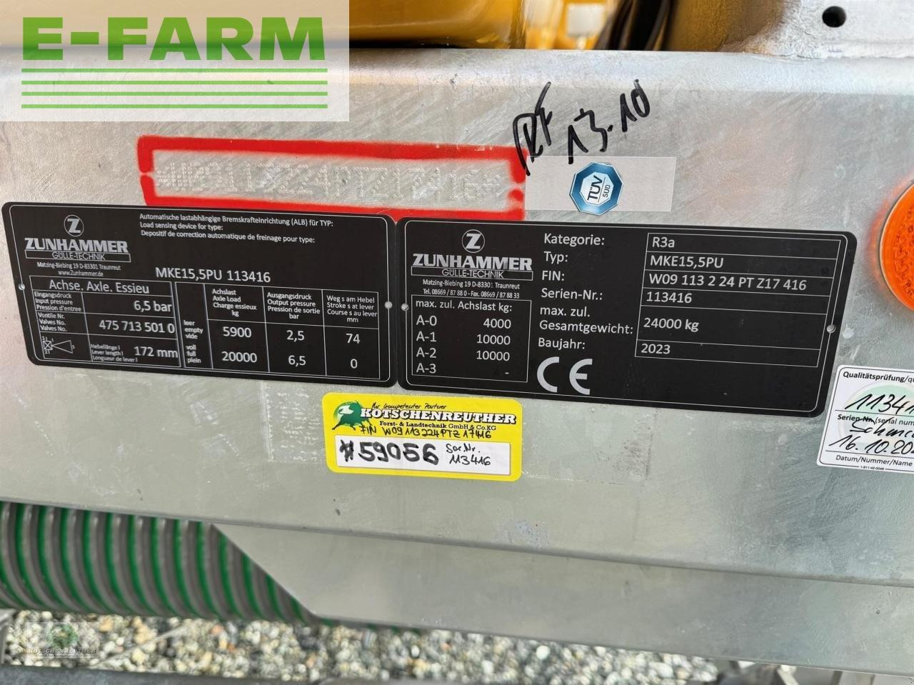 Zunhammer mke 15,5 pu tandem eco - Τρακτέρ: φωτογραφία 3 Zunhammer mke 15,5 pu tandem eco - Τρακτέρ: φωτογραφία 3