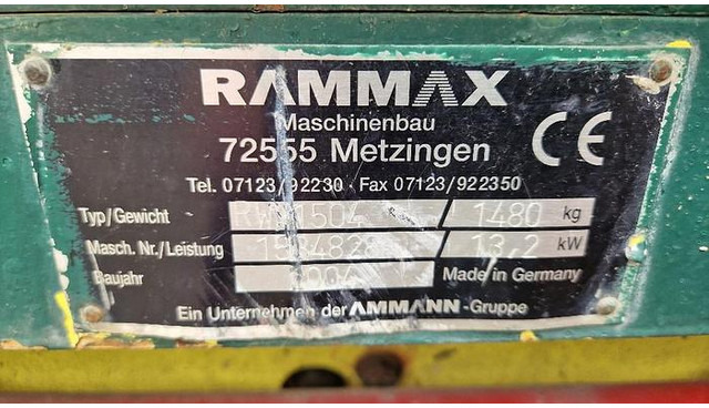 Rammax RW1504 Grabenwalze - Φρεζοσβαρνα: φωτογραφία 5 Rammax RW1504 Grabenwalze - Φρεζοσβαρνα: φωτογραφία 5