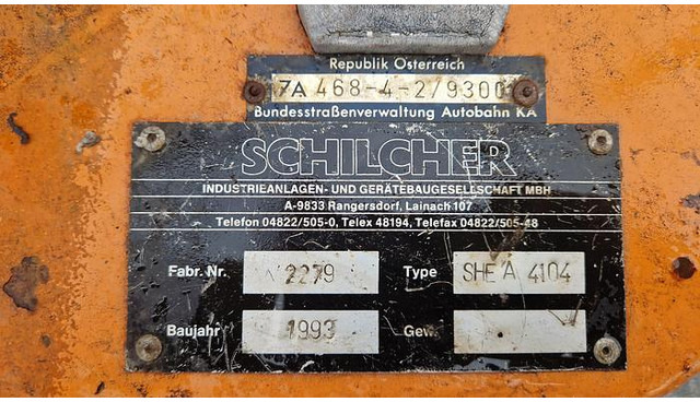 Schilcher SHEA 4104 - Εκχιονιστικό μηχάνημα: φωτογραφία 4 Schilcher SHEA 4104 - Εκχιονιστικό μηχάνημα: φωτογραφία 4