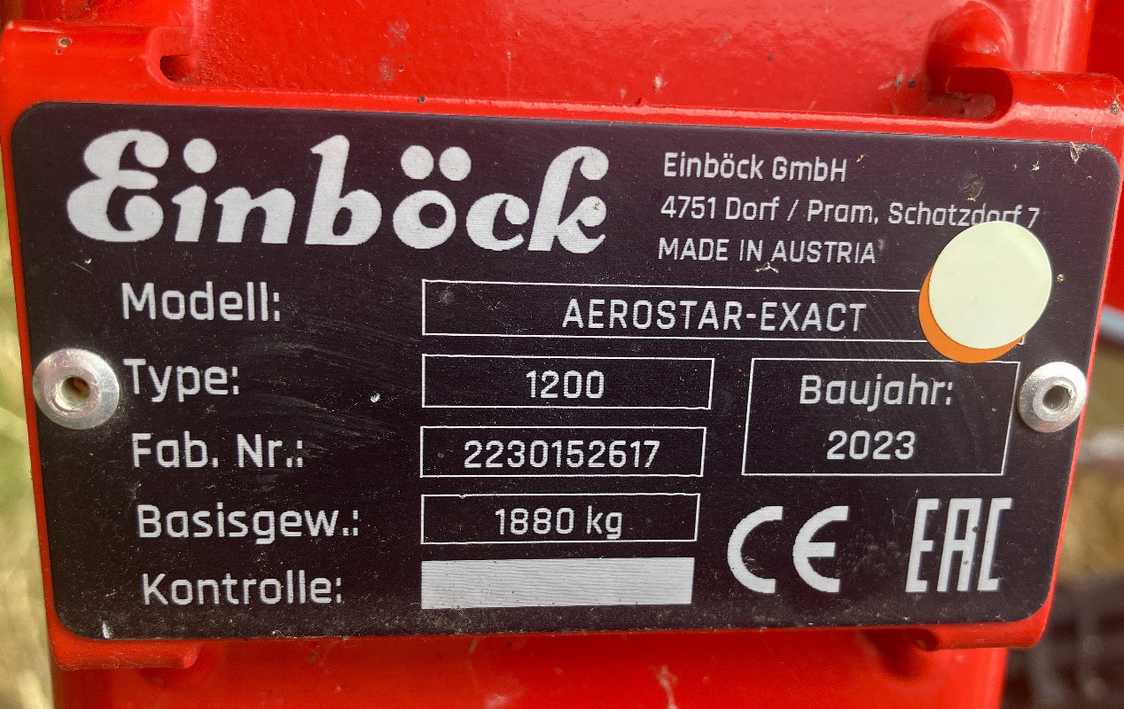 Einböck Aerostar-Exact 1200 - Μηχανηματα λιπάσματα: φωτογραφία 2 Einböck Aerostar-Exact 1200 - Μηχανηματα λιπάσματα: φωτογραφία 2