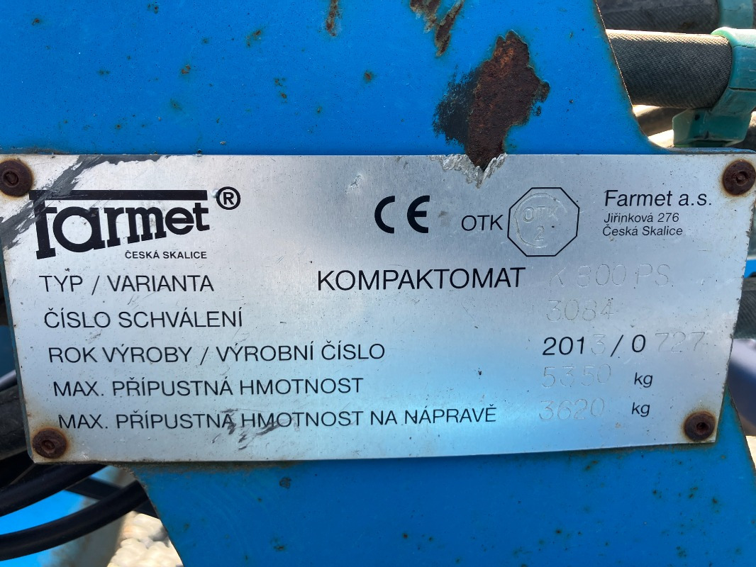 Farmet Kompaktomat K800 PS - Σβάρνα: φωτογραφία 2 Farmet Kompaktomat K800 PS - Σβάρνα: φωτογραφία 2
