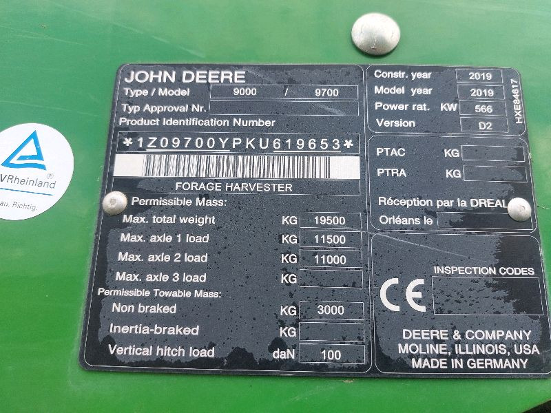 Μηχανή συγκομιδής John Deere 9700i: φωτογραφία 19