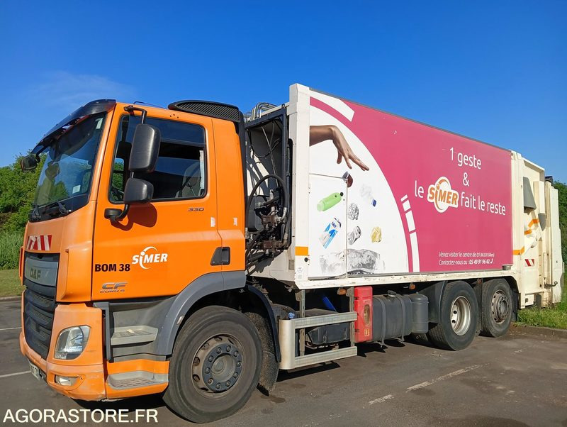 BENNE A ORDURES MENAGERES DAF - 2015 - 362 235 km - Απορριμματοφόρο: φωτογραφία 1 BENNE A ORDURES MENAGERES DAF - 2015 - 362 235 km - Απορριμματοφόρο: φωτογραφία 1