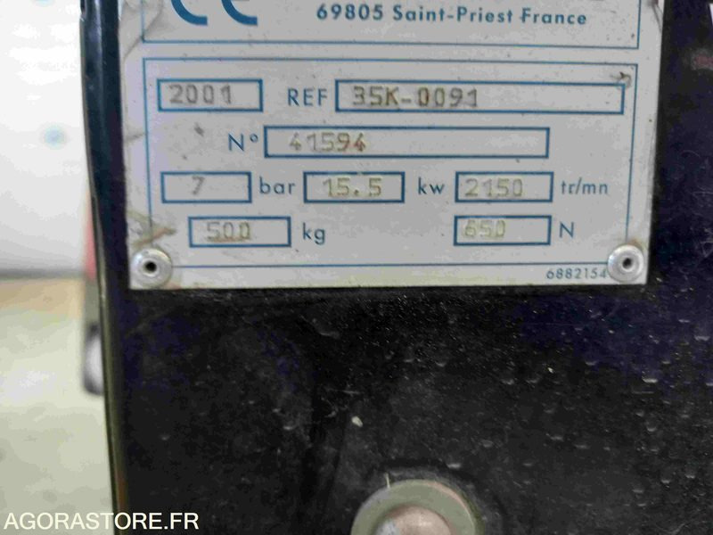 COMPRESSEUR DE CHANTIER S35 SULLAIR - 2001 - 197H -FONCTIONNEL VENDU DANS L ETAT - Αεροσυμπιεστής: φωτογραφία 3 COMPRESSEUR DE CHANTIER S35 SULLAIR - 2001 - 197H -FONCTIONNEL VENDU DANS L ETAT - Αεροσυμπιεστής: φωτογραφία 3