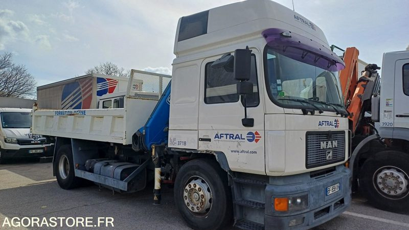 Camion-grue Benne MAN 1996/3718 - Φορτηγό ανατρεπόμενο, Φορτηγό με γερανό: φωτογραφία 3 Camion-grue Benne MAN 1996/3718 - Φορτηγό ανατρεπόμενο, Φορτηγό με γερανό: φωτογραφία 3
