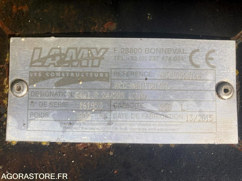 GODET 4X1 - ATTACHE MANITOU - Κουβάς για φορτωτή: φωτογραφία 3 GODET 4X1 - ATTACHE MANITOU - Κουβάς για φορτωτή: φωτογραφία 3