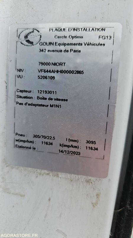 Φορτηγό PORTEUR BACHE RENAULT MIDLUM - 2009 - 476000kms: φωτογραφία 6