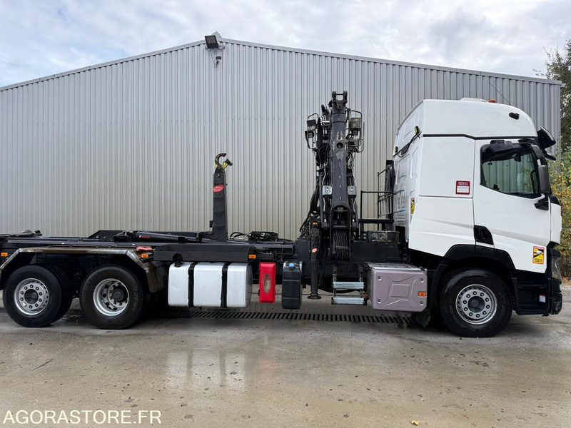 Renault porteur C460 Ampliroll Grue 6x2 remorquant - Φορτηγό φόρτωσης γάντζου: φωτογραφία 1 Renault porteur C460 Ampliroll Grue 6x2 remorquant - Φορτηγό φόρτωσης γάντζου: φωτογραφία 1