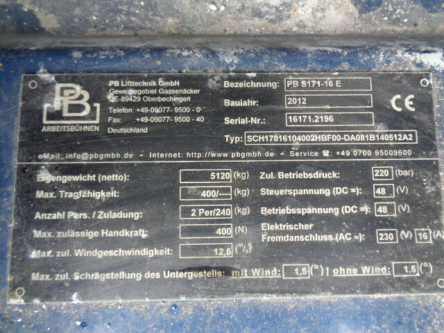 Diversen S171-16 PB S171-16 - Ψαλιδωτό ανυψωτικό: φωτογραφία 5 Diversen S171-16 PB S171-16 - Ψαλιδωτό ανυψωτικό: φωτογραφία 5