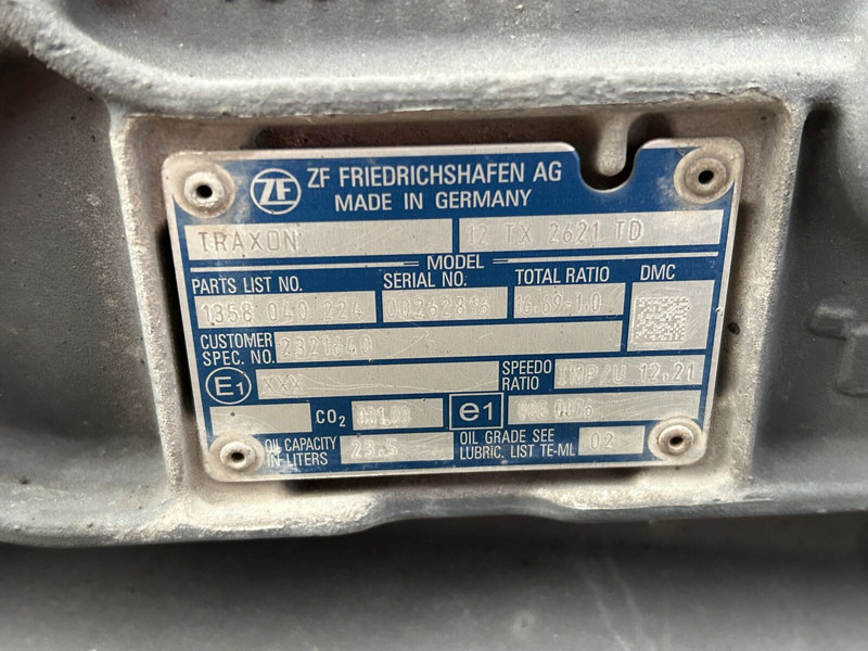 Κιβώτιο ταχυτήτων για Φορτηγό DAF 12TX2621TD gearbox with intarder (IT 3 AMT T): φωτογραφία 7