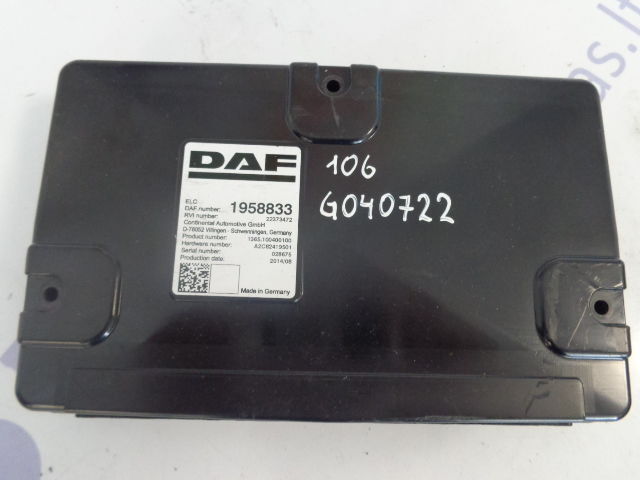 DAF ELC control unit - Ηλεκτρονική μονάδα ελέγχου για Φορτηγό: φωτογραφία 1 DAF ELC control unit - Ηλεκτρονική μονάδα ελέγχου για Φορτηγό: φωτογραφία 1