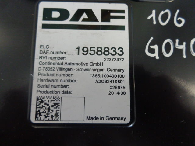 DAF ELC control unit - Ηλεκτρονική μονάδα ελέγχου για Φορτηγό: φωτογραφία 3 DAF ELC control unit - Ηλεκτρονική μονάδα ελέγχου για Φορτηγό: φωτογραφία 3