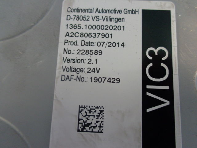DAF VIC3 control unit - Ηλεκτρονική μονάδα ελέγχου για Φορτηγό: φωτογραφία 3 DAF VIC3 control unit - Ηλεκτρονική μονάδα ελέγχου για Φορτηγό: φωτογραφία 3