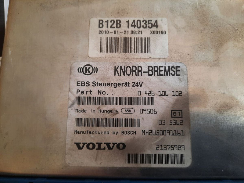 Volvo KNOR-BREMSE EBS 0486106063, 0486106028.\\\\ 0486106050 .\\ 063\\ - Ηλεκτρονική μονάδα ελέγχου: φωτογραφία 3 Volvo KNOR-BREMSE EBS 0486106063, 0486106028.\\\\ 0486106050 .\\ 063\\ - Ηλεκτρονική μονάδα ελέγχου: φωτογραφία 3