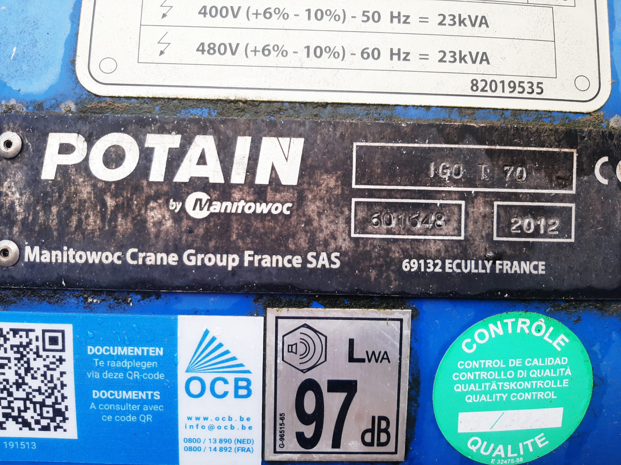 Potain IGO T70A - Αυτοανεγειρόμενος γερανός: φωτογραφία 3 Potain IGO T70A - Αυτοανεγειρόμενος γερανός: φωτογραφία 3